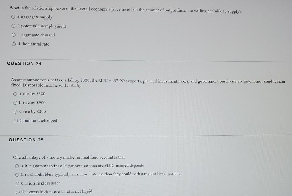 Solved What is the relationship between the overall | Chegg.com