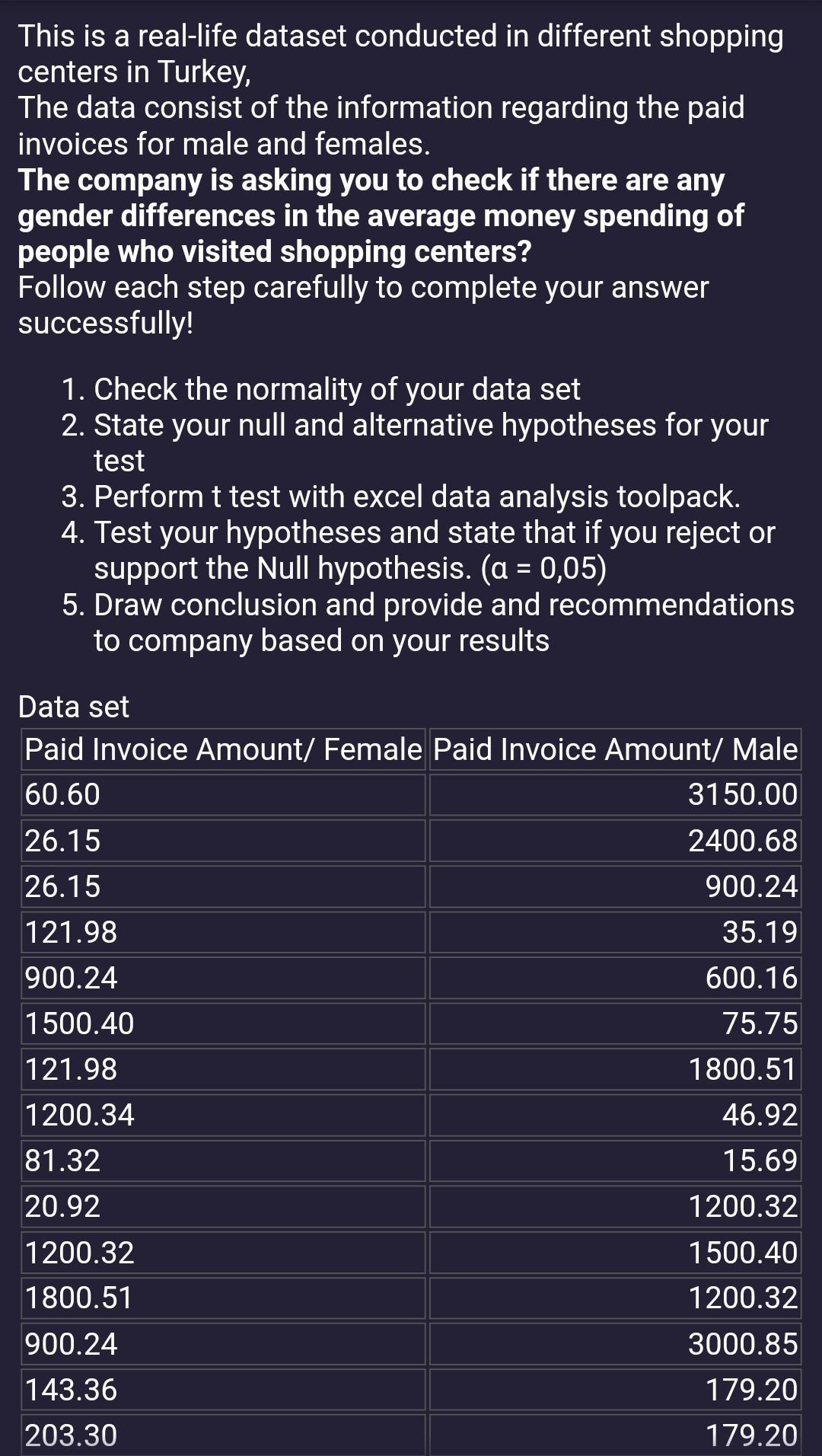 Solved This Is A Real Life Dataset Conducted In Different Chegg Solved This Is A Real Life Dataset Conducted In Different Chegg