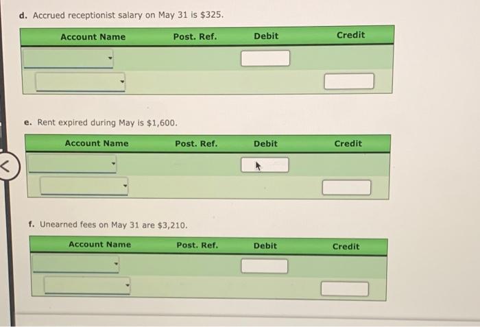 Comprehensive Problem 1 Part 4 and Part 6: The | Chegg.com