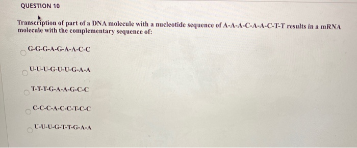 Solved QUESTION 6 Because the synthesis of DNA consists of | Chegg.com