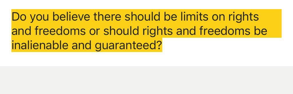 Solved Do you believe there should be limits on rights and | Chegg.com