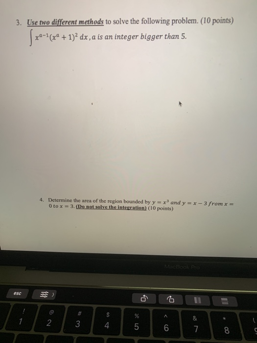 Solved 3. Use two different methods to solve the following | Chegg.com