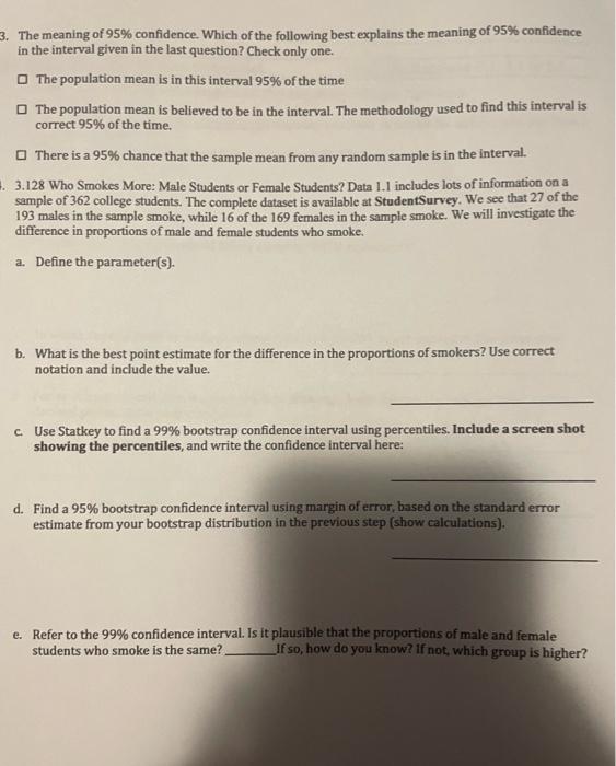 Solved Elementary Statistics Written Homework Unit 2B: | Chegg.com