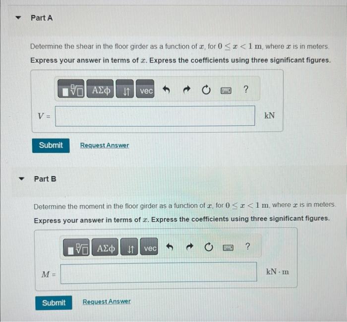 Solved Consider The Floor Girder Shown In (Figure 1). Assume | Chegg.com