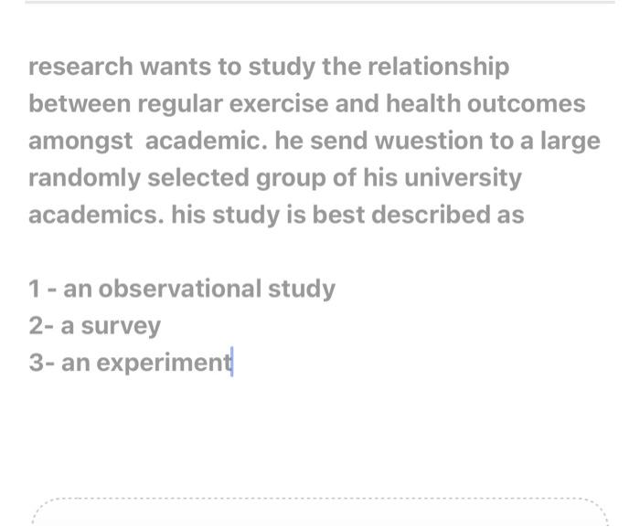 Solved research wants to study the relationship between | Chegg.com