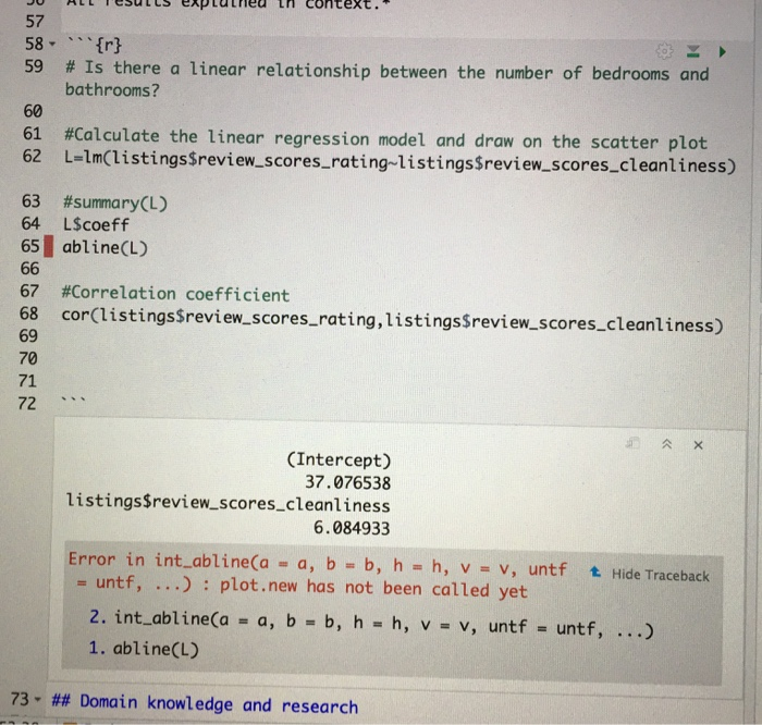 Ju All Results Explored In Context. 57 58 - '{R} 59 # | Chegg.Com