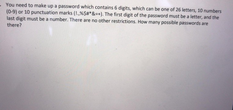 how to make up passwords