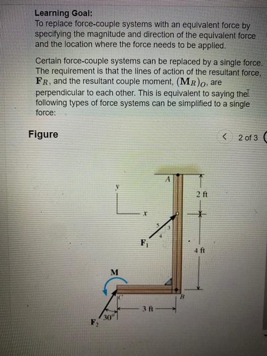 Solved Learning Goal: To replace force-couple systems with | Chegg.com