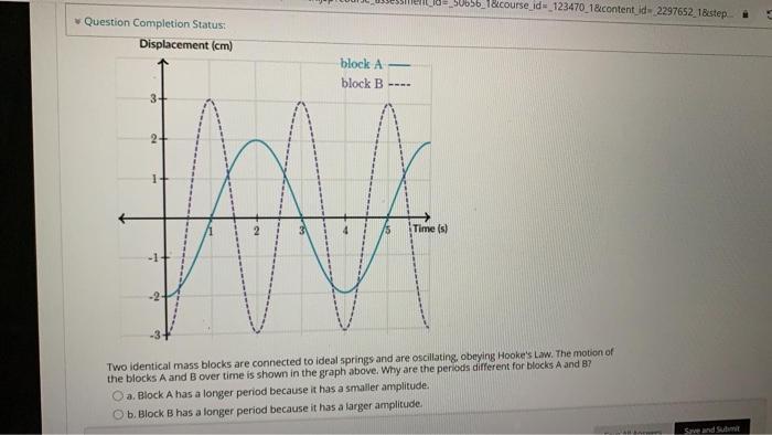 Solved Q3/Two identical mass blocks connected to ideal | Chegg.com