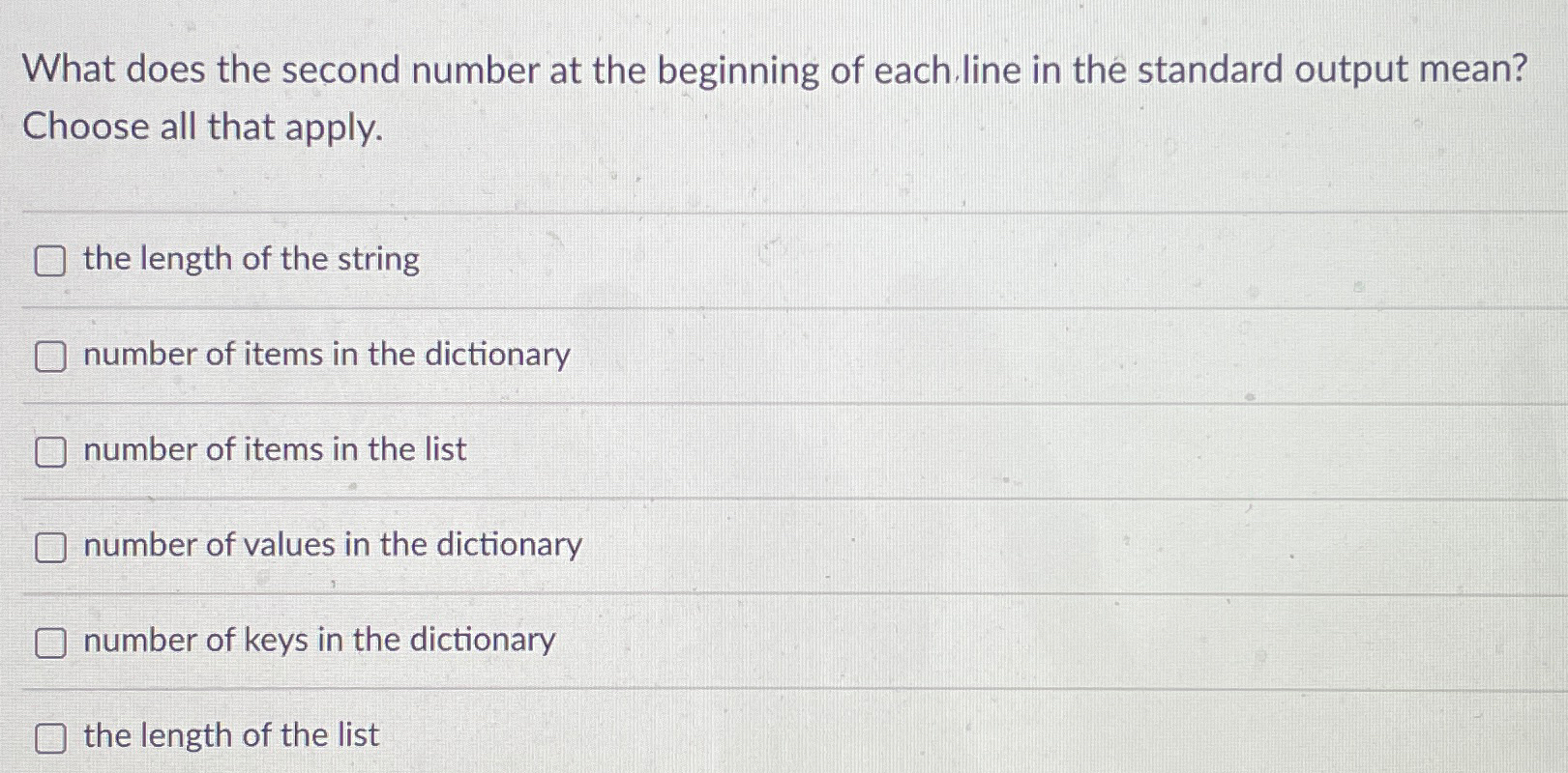 Solved What does the second number at the beginning of | Chegg.com