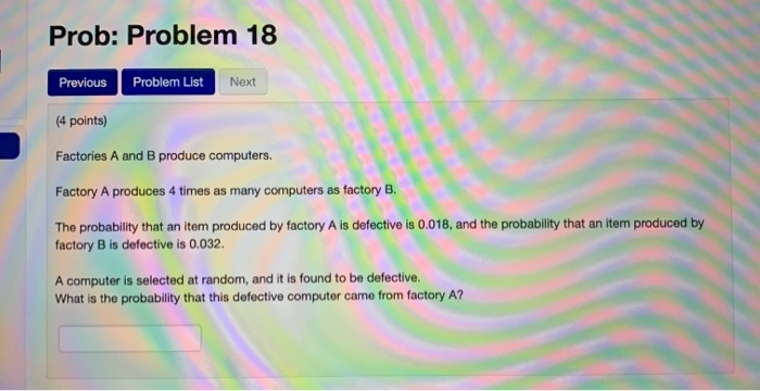 Solved Prob: Problem 18 Previous Problem List Next (4 | Chegg.com