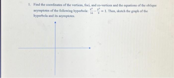 find the coordinates of the foci the vertices 16x2 y2 16