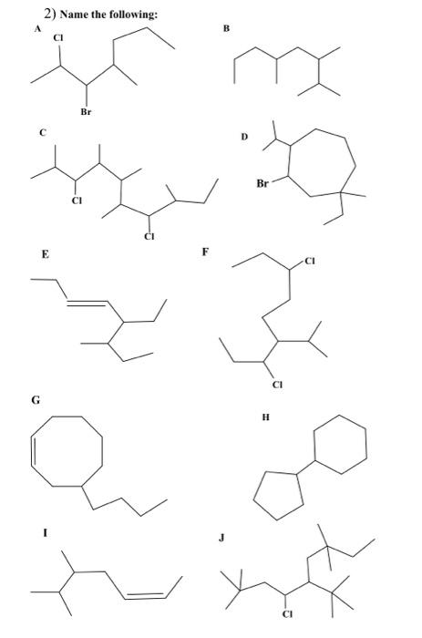 Solved 2) Name the following: A B | Chegg.com