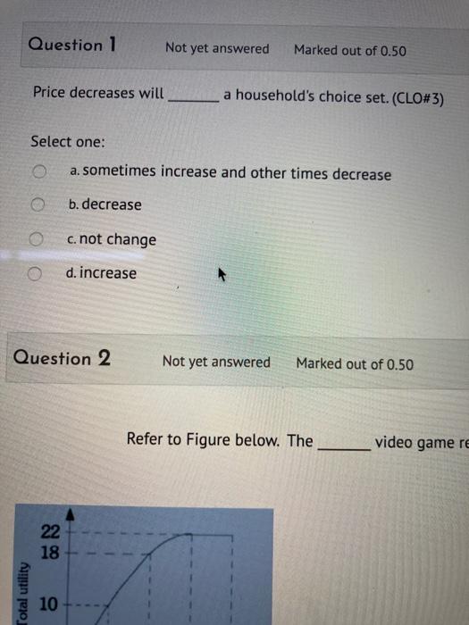 Solved Question 1 Not yet answered Marked out of 0.50 Price | Chegg.com