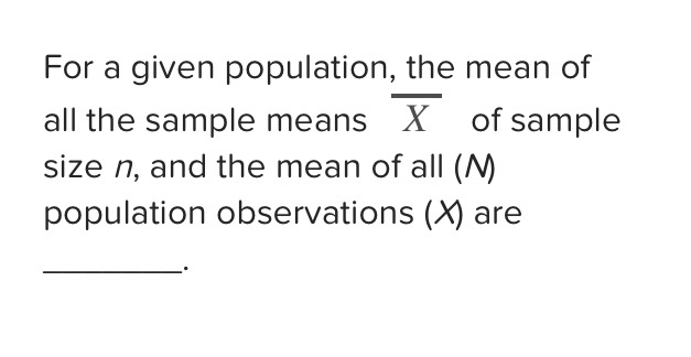 Solved A Sampling Distribution Of The Means Is A Probability Chegg Solved A Sampling Distribution Of The Means Is A Probability Chegg