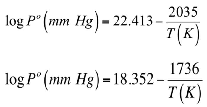 Solved Thermodynamics Exercise III. The Vapor Pressure Of | Chegg.com