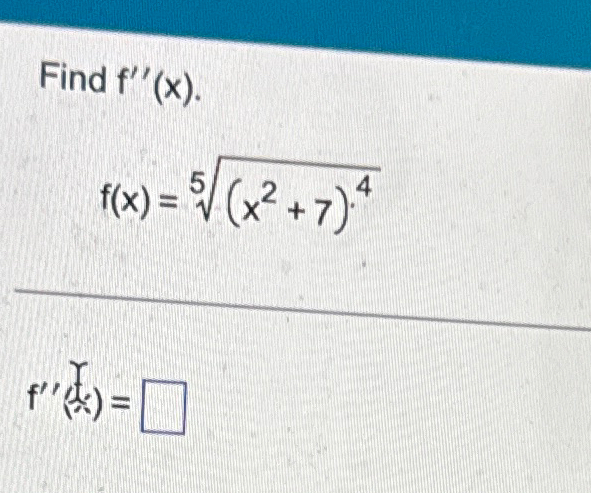 Solved Find F X F X X2 7 45f Xc