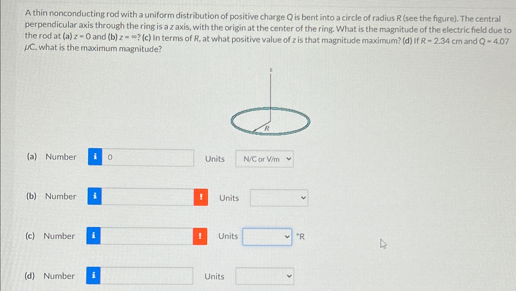 Solved A Thin Nonconducting Rod With A Uniform Distribution | Chegg.com