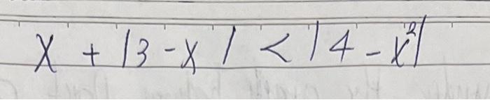 Solved when solving for an absulote equation question using | Chegg.com