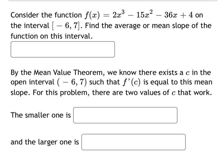 Solved = - 1 Consider the function f(x) = = on the interval | Chegg.com