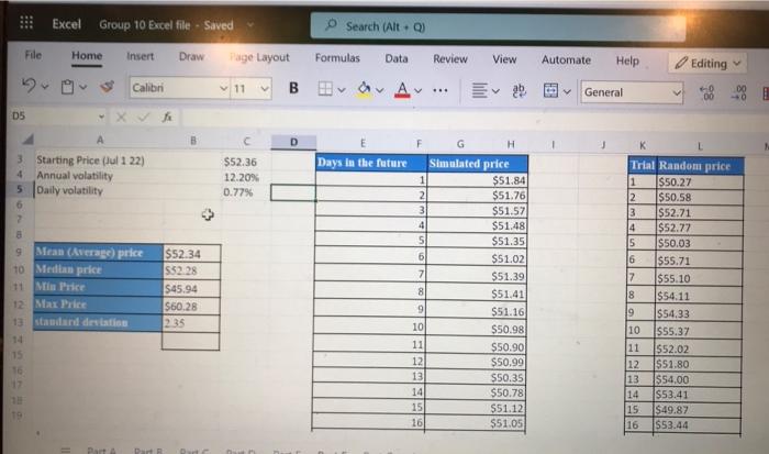Estimate the stock return for your chosen stock. | Chegg.com