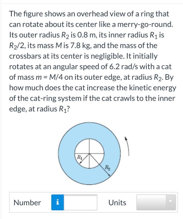 Solved The figure shows an overhead view of a ring that can | Chegg.com
