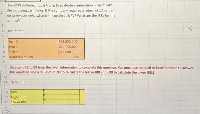 Solved Howell Petroleum, Inc., Is Trying To Evaluate A | Chegg.com