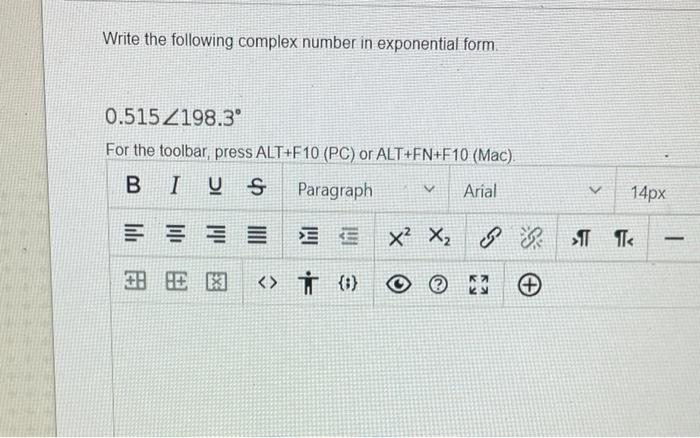 Solved Write the following complex number in exponential | Chegg.com