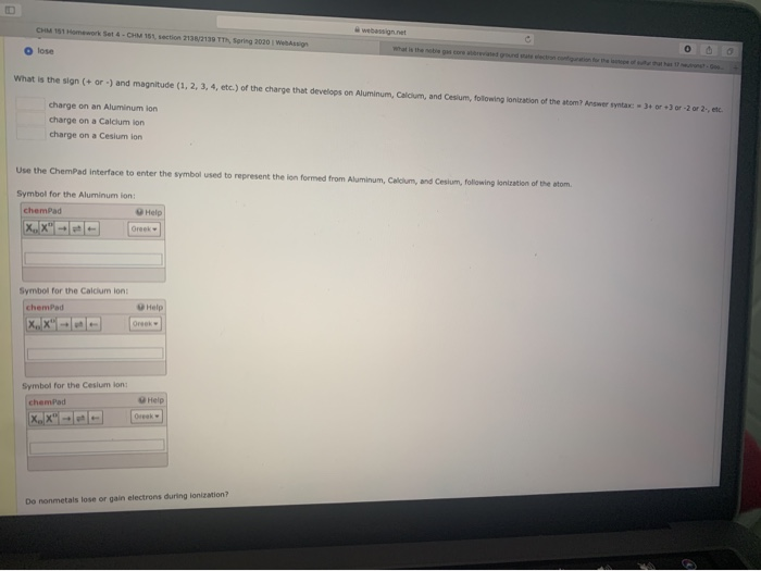 Solved Ch151 Homework Set 4 Chm151 Section 2132139 H Chegg Com<script async src=