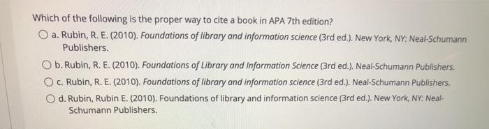 Library / APA 7th Edition