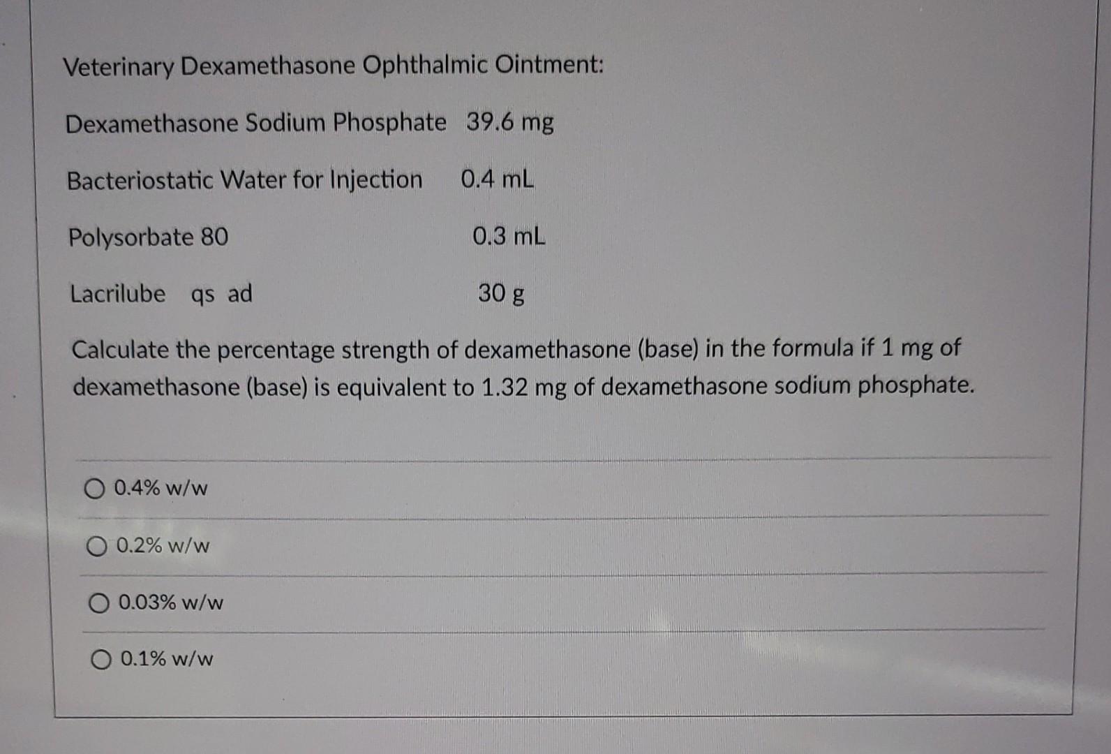 Dexamethasone sodium phosphate outlet ophthalmic solution for dogs