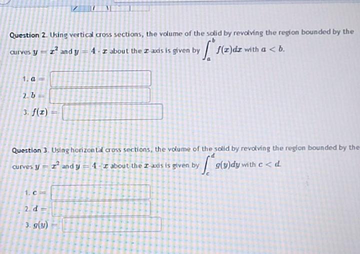 Solved Question 2 Question 1. Graph the region bounded by | Chegg.com