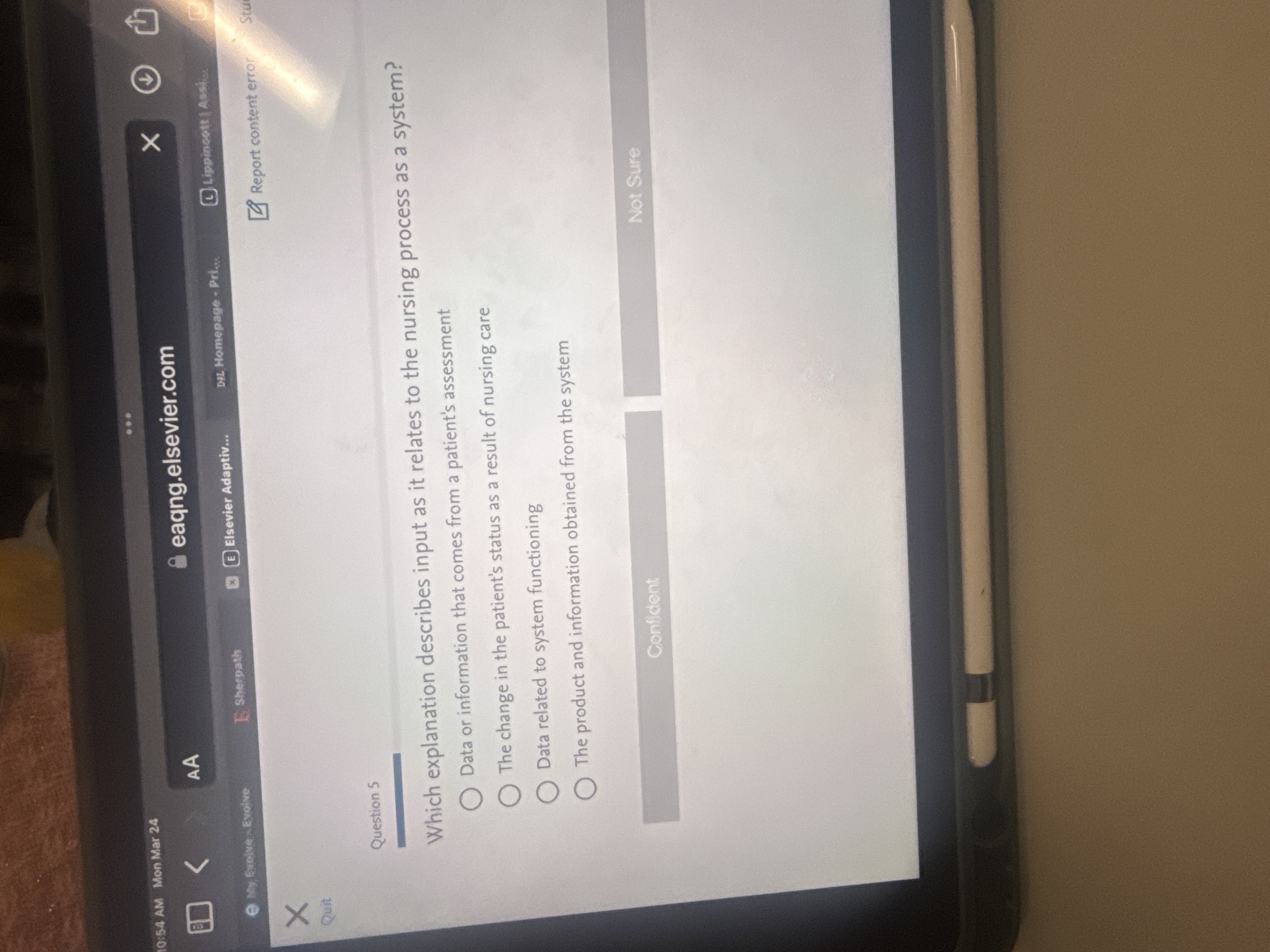 Solved Question 5Which explanation describes input as it | Chegg.com