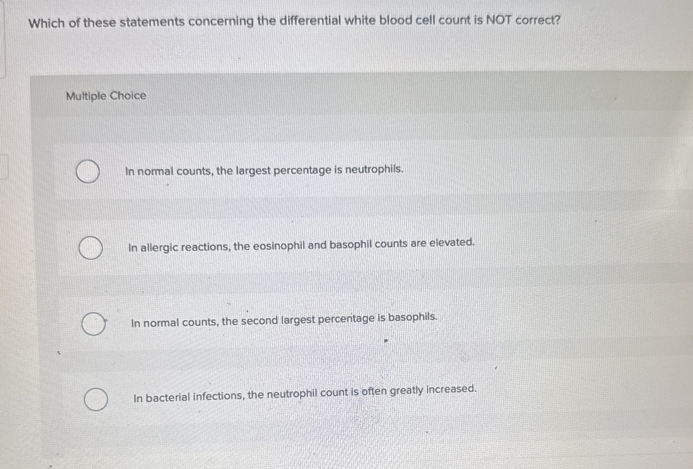 Solved Which of these statements concerning the differential