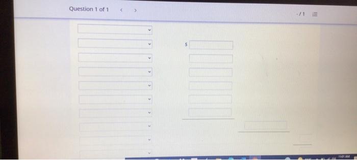 Solved Question 1 of 1 +/1 E View Policies Current Attempt | Chegg.com