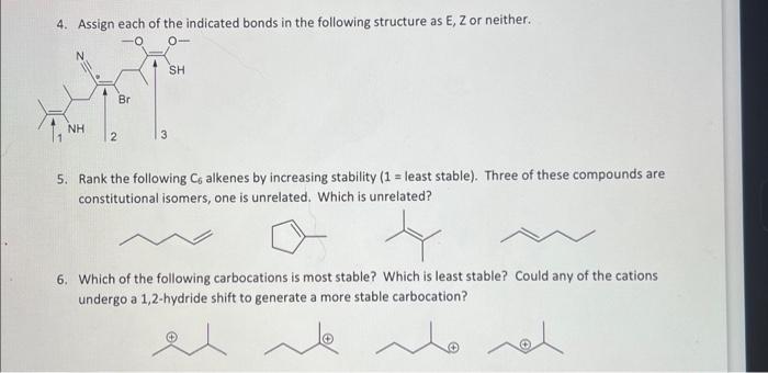 Solved 4. Assign Each Of The Indicated Bonds In The | Chegg.com