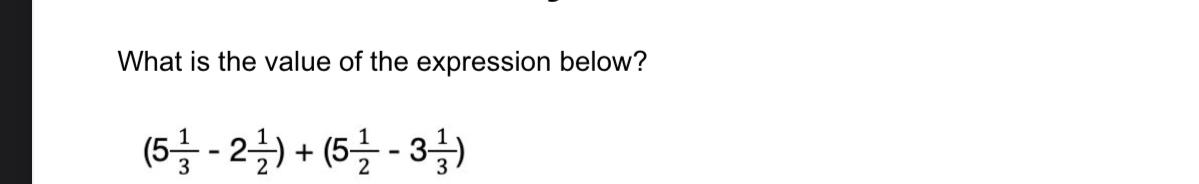 what is the value of the expression 2 5 3