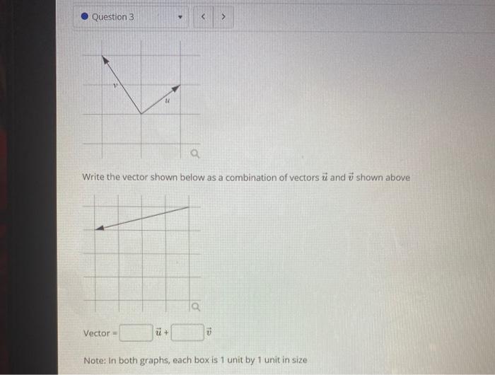 Solved Question 3 v 11 Write the vector shown below as a | Chegg.com