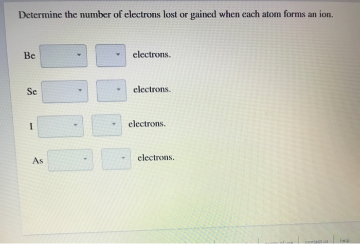 Solved Determine The Number Of Electrons Lost Or Gained When 5854