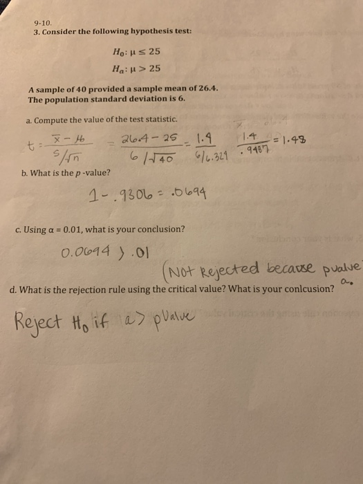 Solved What is the rejection rule using critical value? what