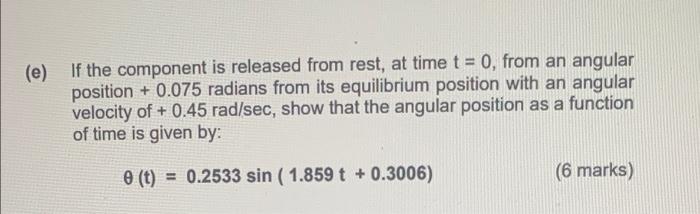 Solved Q.4 (a) A connecting rod from a diesel engine of mass | Chegg.com