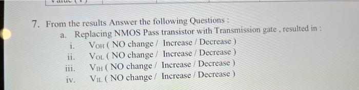 Solved 7. From the results Answer the following Questions : | Chegg.com