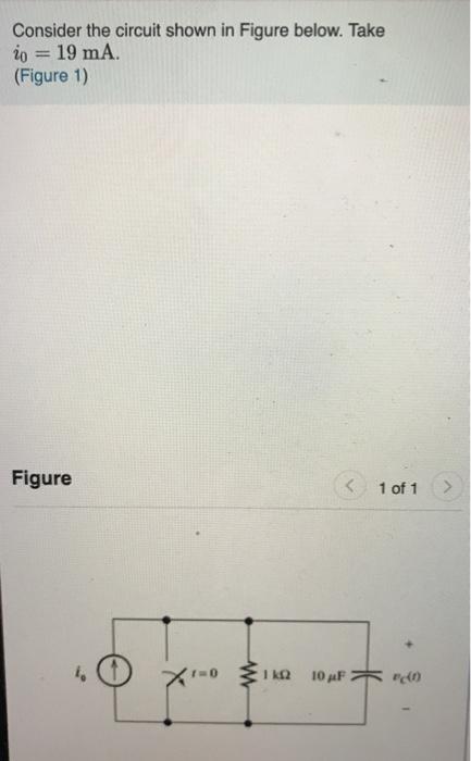 Solved Consider the circuit shown in Figure below. Take io = | Chegg.com