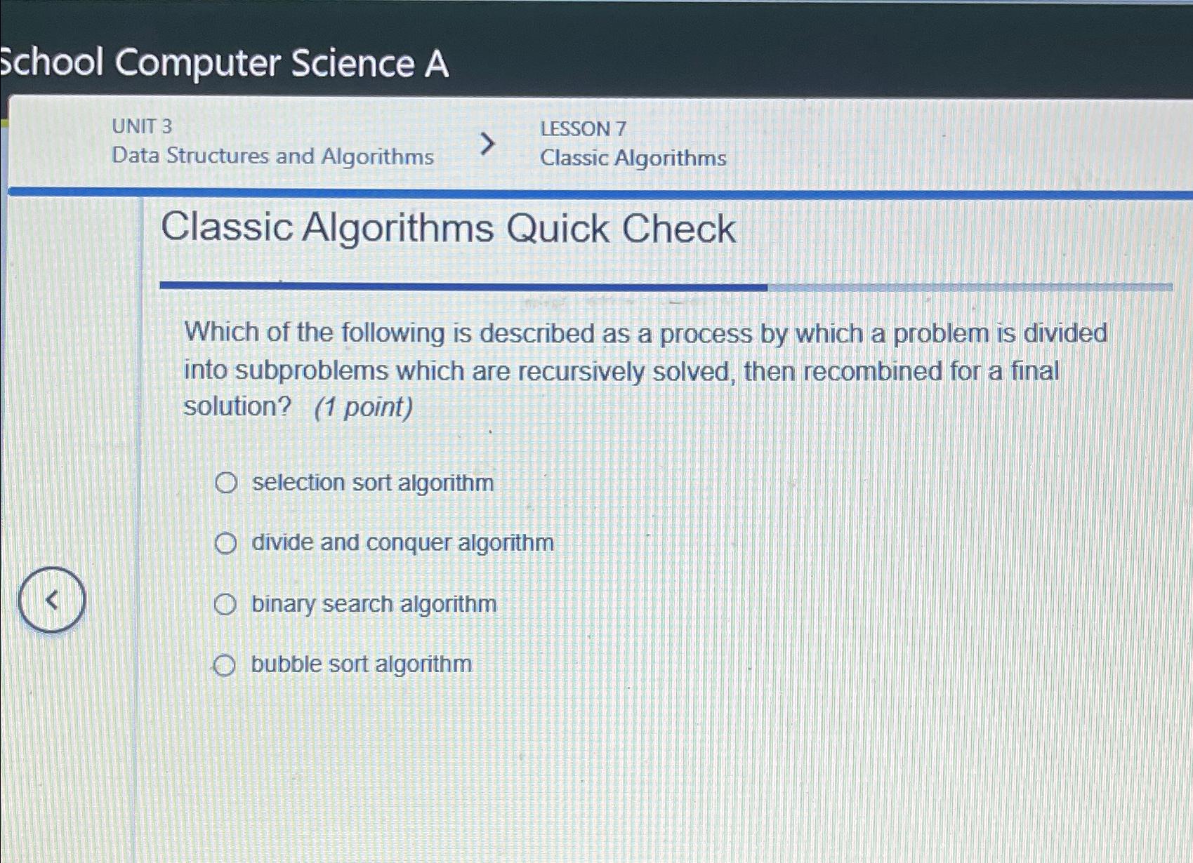 Solved school Computer Science AUNIT 3LESSON 7Data | Chegg.com