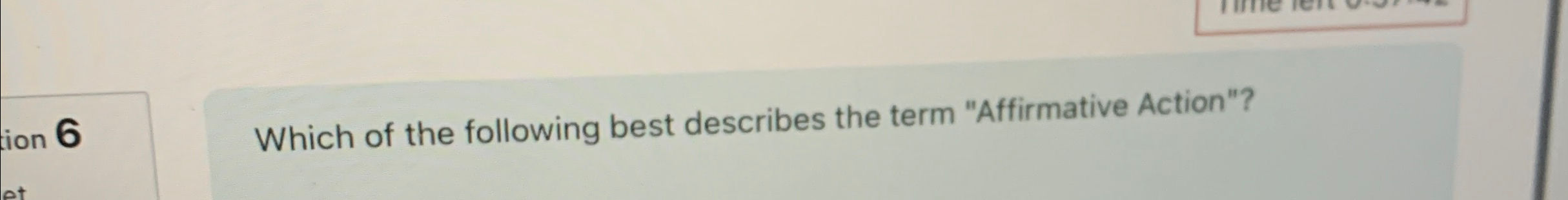Solved Which of the following best describes the term | Chegg.com