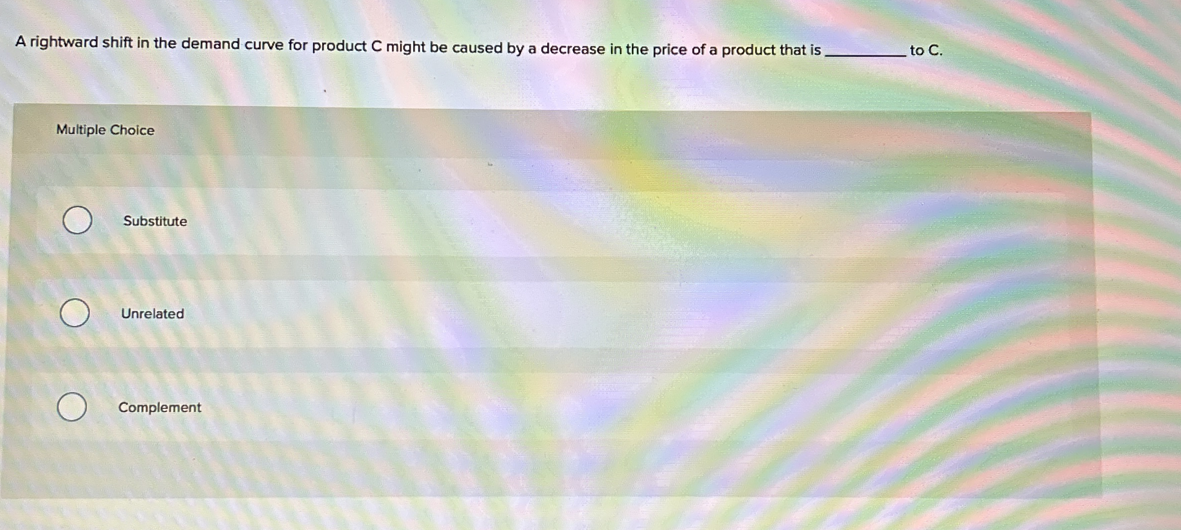 Solved A rightward shift in the demand curve for product C | Chegg.com