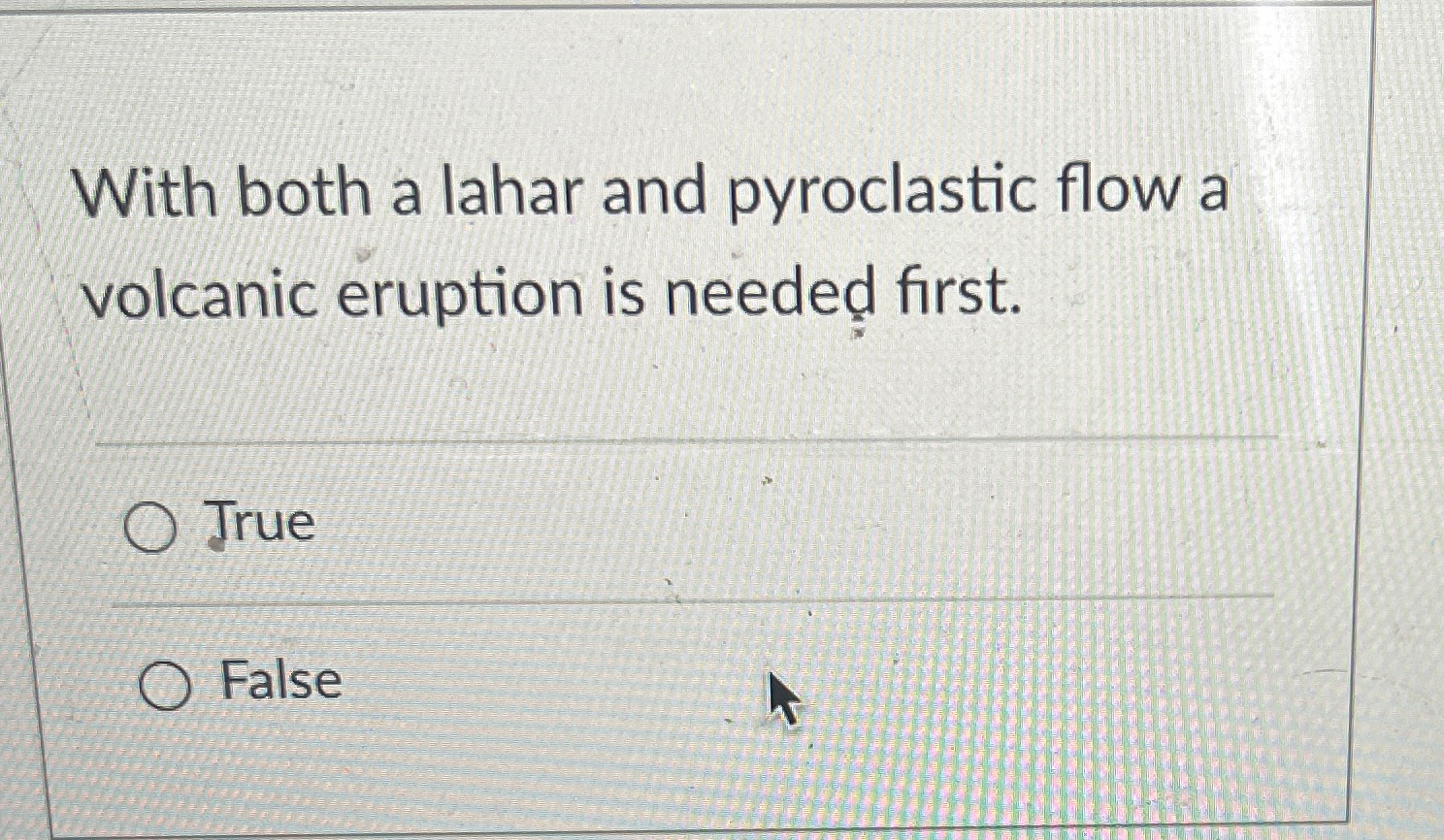 Solved With both a lahar and pyroclastic flow a volcanic