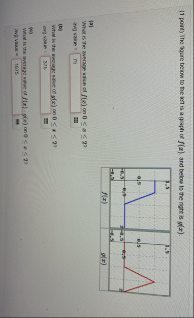Solved (1 ﻿point) ﻿The figure below to the left is a graph | Chegg.com
