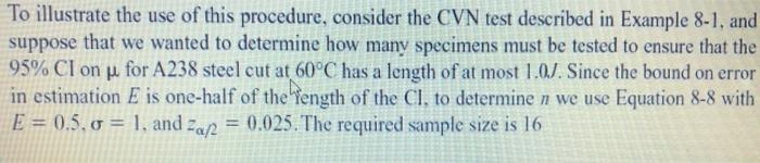 Solved To illustrate the use of this procedure, consider the | Chegg.com