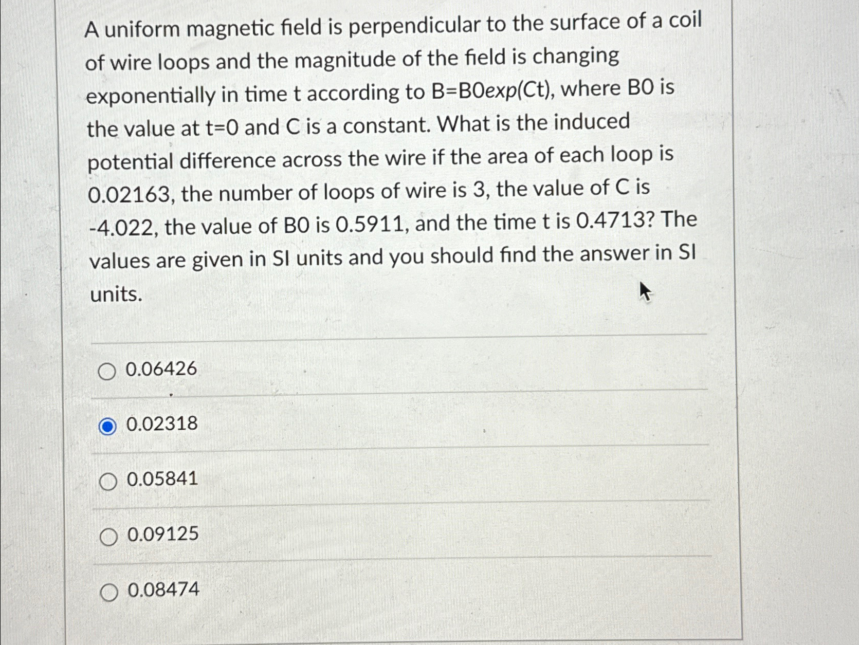Solved A uniform magnetic field is perpendicular to the | Chegg.com